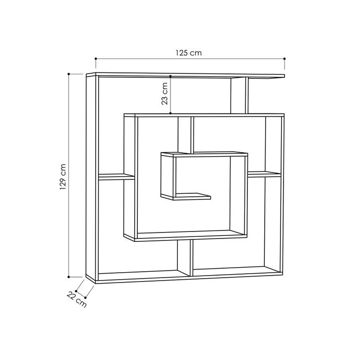 Hanah Home Labirent - Estantería Blanca Hanah Home Labirent - Estantería Blanca